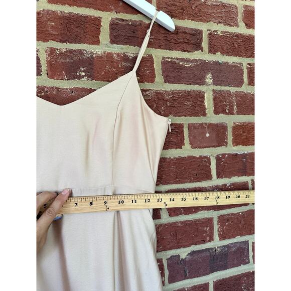 Show Me Your MuMu Faith Maxi Dress in Champagne Luxe Satin Bridesmaid - Picture 10 of 15